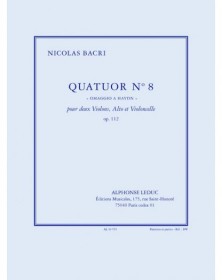 Bacri: Quatuor n° 8 omaggio...